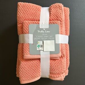 6pc TRULY LOU 100% Cotton Bath Towel Set - RLPapaya